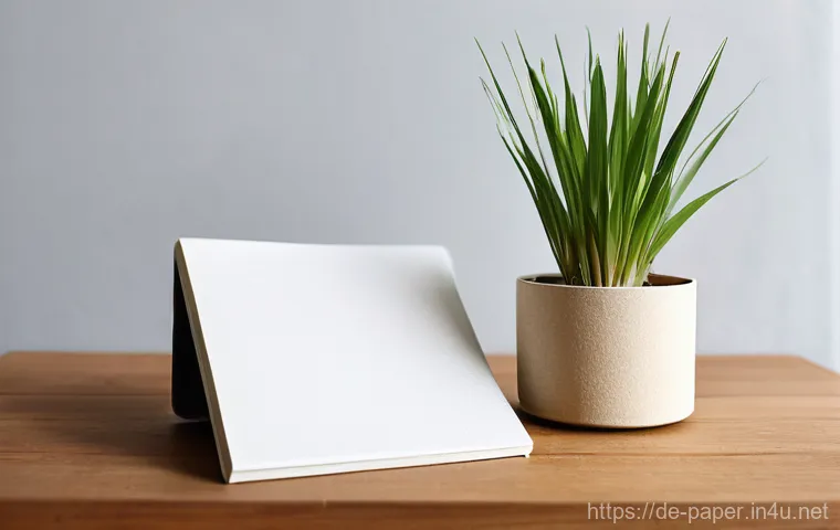 종이와 자연 소재 결합 - **Sustainable Living Aesthetics: The Touch of Nature**
"A serene, well-lit scene in a modern, mi...