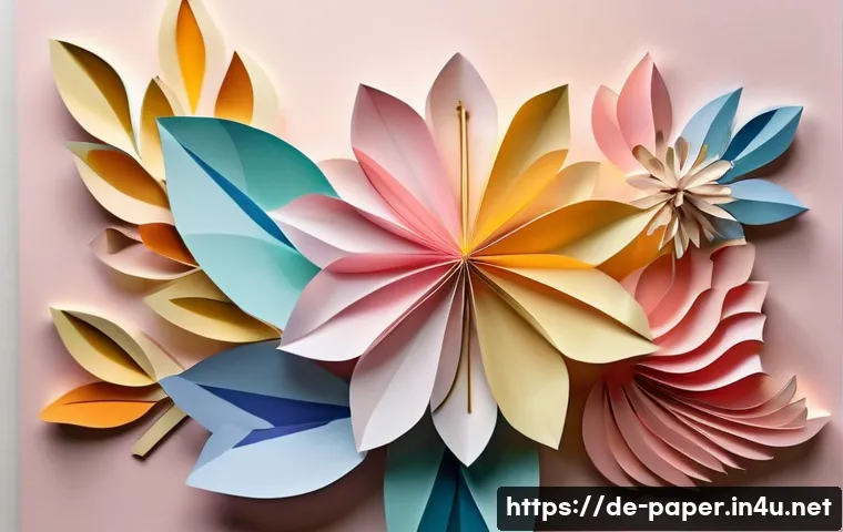 종이공예로 만드는 그림 - **Prompt:** A highly detailed and intricate 3D paper sculpture resembling a blossoming floral arrang...